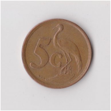 SOUTH AFRICA 5 CENTS 1998 KM # 160 VF