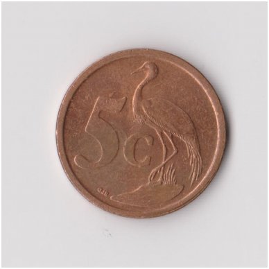 SOUTH AFRICA 5 CENTS 2007 KM # 340 VF/XF