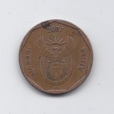 SOUTH AFRICA 50 CENTS 2007 KM # 343 VF 1