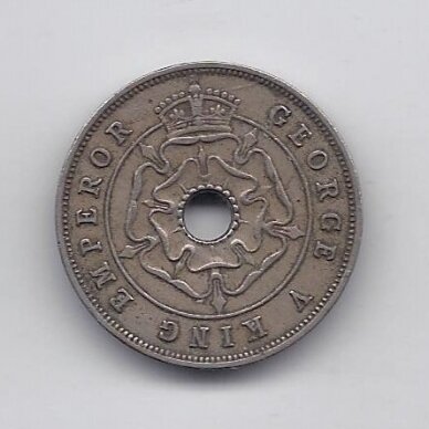 SOUTHERN RHODESIA 1 PENNY 1934 KM # 7 VF 1