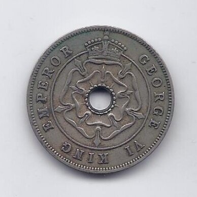 SOUTHERN RHODESIA 1 PENNY 1937 KM # 8 VF 1