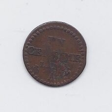 PRANCŪZIJA 1 CENTIME 1797-1799 KM # 646 F (neįskaitoma data)