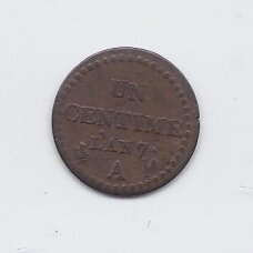 PRANCŪZIJA 1 CENTIME 1798 KM # 646 VF