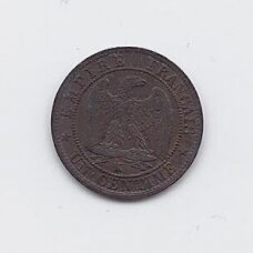 PRANCŪZIJA 1 CENTIME 1853 K KM # 775.5 VF