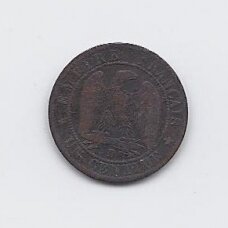 PRANCŪZIJA 1 CENTIME 1855 D KM # 775.4 F/VF