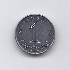 PRANCŪZIJA 1 CENTIME 1970 KM # 928 XF