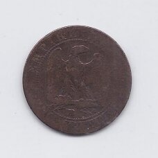 PRANCŪZIJA 5 CENTIMES 1854 BB KM # 777.3 F