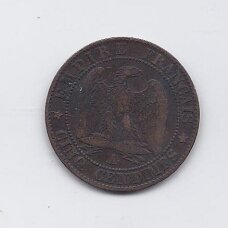 PRANCŪZIJA 5 CENTIMES 1855 A KM # 777.1 VF