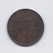 PRANCŪZIJA 5 CENTIMES 1900 KM # 842 F