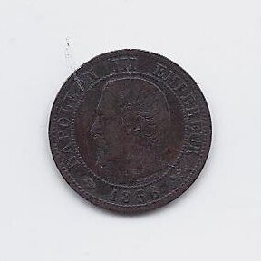 FRANCE 1 CENTIME 1856 W KM # 775.7 VF 1