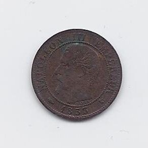 PRANCŪZIJA 1 CENTIME 1853 K KM # 775.5 VF 1