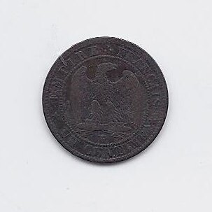 FRANCE 1 CENTIME 1856 W KM # 775.7 VF