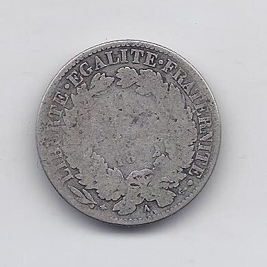 FRANCE 1 FRANC 1872 A KM # 822.1 F