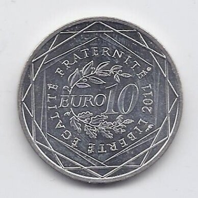 PRANCŪZIJA 10 EURO 2011 KM # 1734 AU Alsace 1