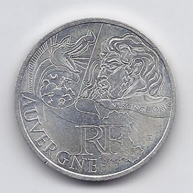 PRANCŪZIJA 10 EURO 2012 KM # 1864 XF Auvergne