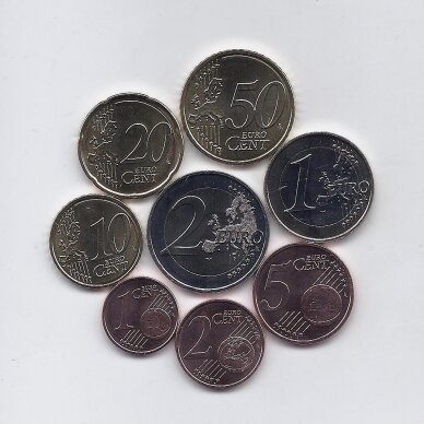 FRANCE 2021 EURO COINS SET 1