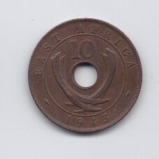 RYTŲ AFRIKA 10 CENTS 1943 SA KM # 26 VF