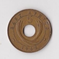 RYTŲ AFRIKA 5 CENTS 1942 KM # 25 VF