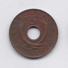 RYTŲ AFRIKA 5 CENTS 1957 KN KM # 37 VF