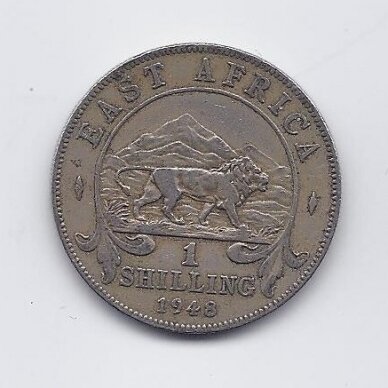 EAST AFRICA 1 SHILLING 1948 KM # 31 VF