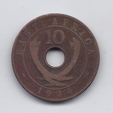 RYTŲ AFRIKA 10 CENTS 1924 KM # 19 VF