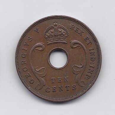 RYTŲ AFRIKA 10 CENTS 1935 KM # 19 VF 1