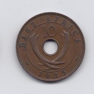 RYTŲ AFRIKA 10 CENTS 1935 KM # 19 VF