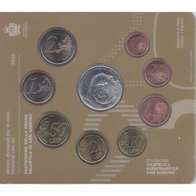 SAN MARINO 2023 official bank set with 5 euro silver coin 2