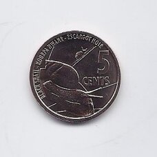 SEIŠELIAI 5 CENTS 2022 KM # 177 UNC