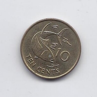 SEIŠELIAI 10 CENTS 2007 KM # 48a UNC