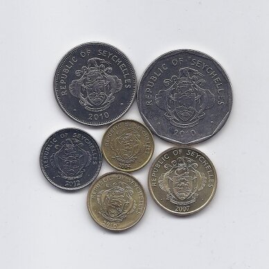 SEIŠELIAI 2004 - 2012 m. 6 monetų rinkinys 1