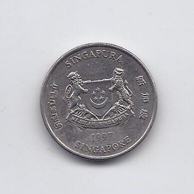 SINGAPŪRAS 20 CENTS 1997 KM # 101 VF 1