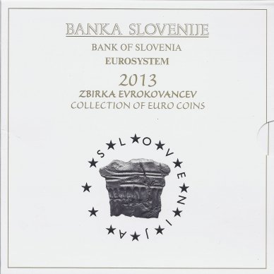 SLOVENIA 2013 OFFICIAL EURO COIN SET WITH 2 & 3 EURO COMMEMORATIVE COIN