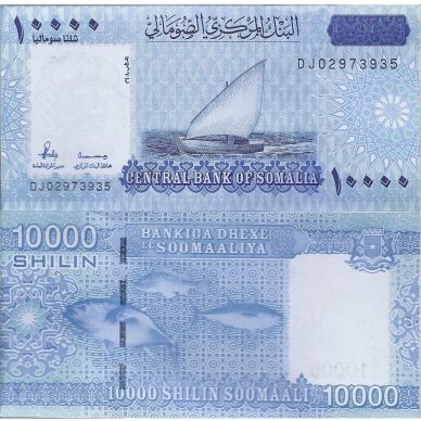 SOMALIS 10 000 SHILIN 2010 P # new UNC