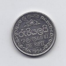 SRI LANKA 1 RUPEE 1996 KM # 136a XF