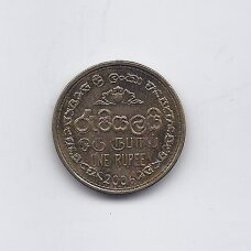 SRI LANKA 1 RUPEE 2006 KM # 136.3 VF/XF