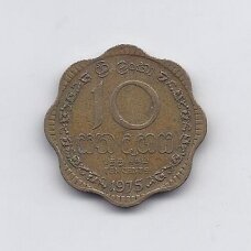 ŠRI LANKA 10 CENTS 1975 KM # 140 VF