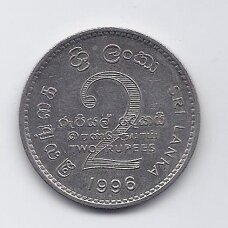 ŠRI LANKA 2 RUPEES 1996 KM # 147 VF/XF