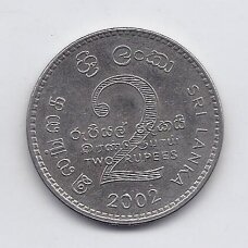 SRI LANKA 2 RUPEES 2002 KM # 147 VF/XF