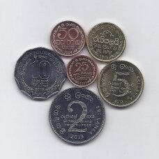 ŠRI LANKA 2005 - 2013 m. 6 monetų rinkinys