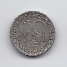 ŠRI LANKA 50 CENTS 1994 KM # 135.2 VF