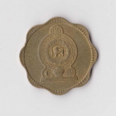 SRI LANKA 10 CENTS 1975 KM # 140 XF/AU 1