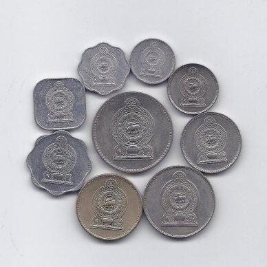 SRI LANKA 1978 - 1984 9 coins set 1