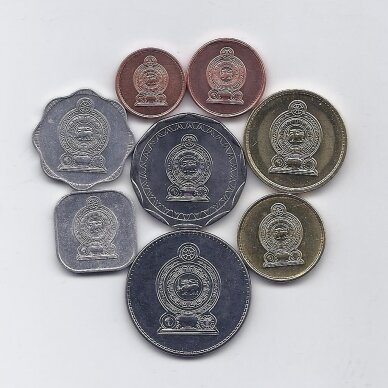 SRI LANKA 1978 - 2013 eight coins set 1