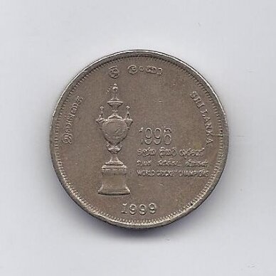 SRI LANKA 5 RUPEES 1999 KM # 161 VF Cricket 1