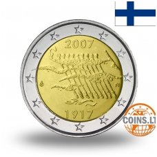 FINLAND 2 EURO 2007 90 YEARS INDEPENDENCE