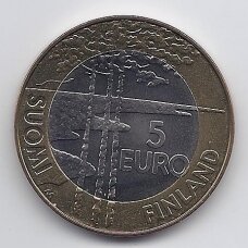 FINLAND 5 EURO 2003 KM # 111 XF Ice Hockey