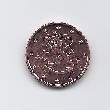 SUOMIJA 2 EURO CENTS 2013 KM # 99 UNC