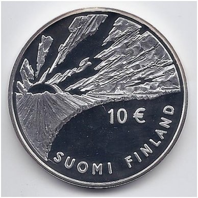 SUOMIJA 10 EURO 2006 KM # 124 PROOF J. V. Snellman