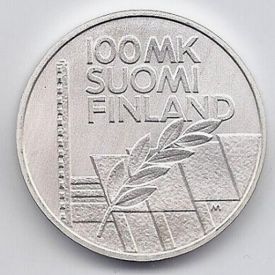 FINLAND 100 MARKKAA 1994 KM # 78 UNC Athletics